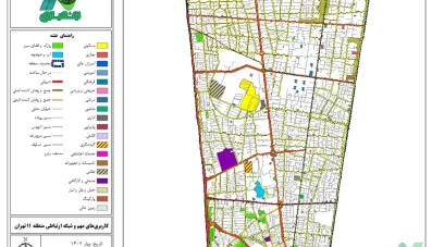 کامل‌ترین نقشه GIS منطقه 11 تهران 1402