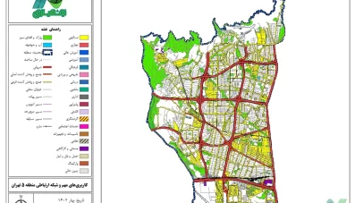 کامل‌ترین نقشه GIS منطقه 5 تهران 1402