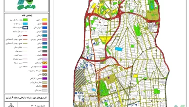 کامل‌ترین نقشه GIS منطقه 6 تهران 1402