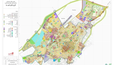 نقشه اتوکد شهر یزد به تفکیک قطعات