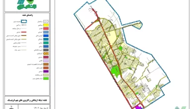 نقشه GIS قرچک 1403 و تصویر با کیفیت نقشه