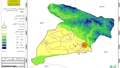 نقشه GIS نظام روستایی البرز مربوط به آمایش استان
