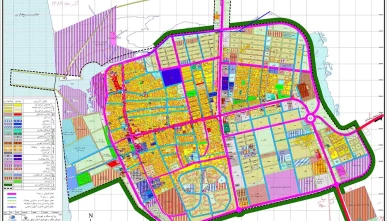 طرح جامع بندر دیلم همراه با نقشه های اتوکد