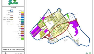 نقشه GIS رباط کریم و تصویر باکیفیت نقشه 1403