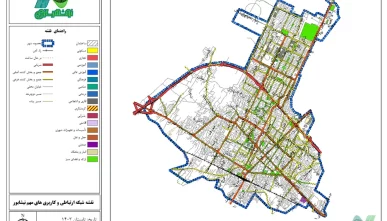 نقشه GIS نیشابور و تصویر باکیفیت نقشه 1403