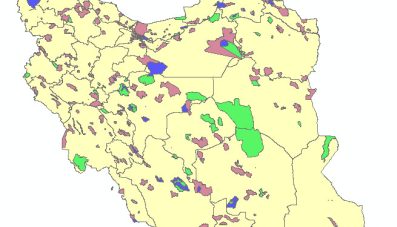 شیپ فایل مناطق 4گانه زیست محیطی کشور