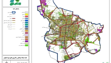 نقشه GIS اصفهان و تصویر باکیفیت نقشه 1403