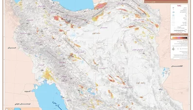 نقشه فرونشست زمین در ایران (تصویر با کیفیت)