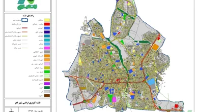 نقشه GIS اهر (کاربری اراضی و شبکه معابر)