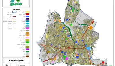 نقشه GIS اهر (کاربری اراضی و شبکه معابر)
