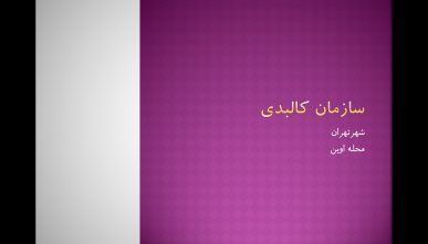 سازمان کالبدی محله اوین تهران