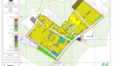 نقشه GIS طرح هادی روستای ملک آباد قم
