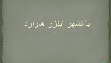 پاورپوینت معرفی کامل باغشهر ابنزر هاوارد