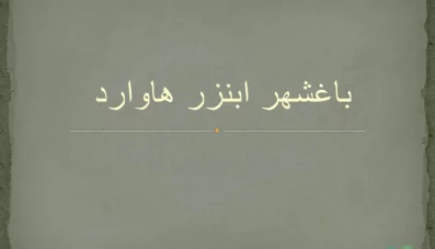 پاورپوینت معرفی کامل باغشهر ابنزر هاوارد