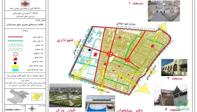 طراحی شهری بیدستان قزوین (طرح شهرسازی 3)