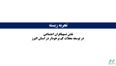 پاورپوینت دفاتر تسهیلگری و نقش تسهیلگران اجتماعی