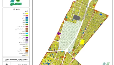 نقشه GIS ناحیه 2 منطقه 7 تهران
