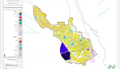 طرح جامع فسا همراه با آلبوم نقشه‌ها