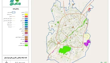 جدیدترین نقشه GIS اردبیل 1404 و تصویر با کیفیت
