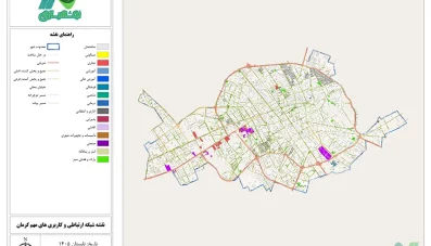 نقشه GIS کرمان و تصویر با کیفیت نقشه