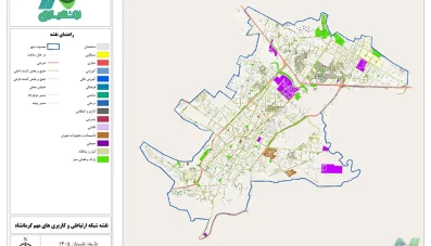 نقشه GIS کرمانشاه و تصویر با کیفیت نقشه